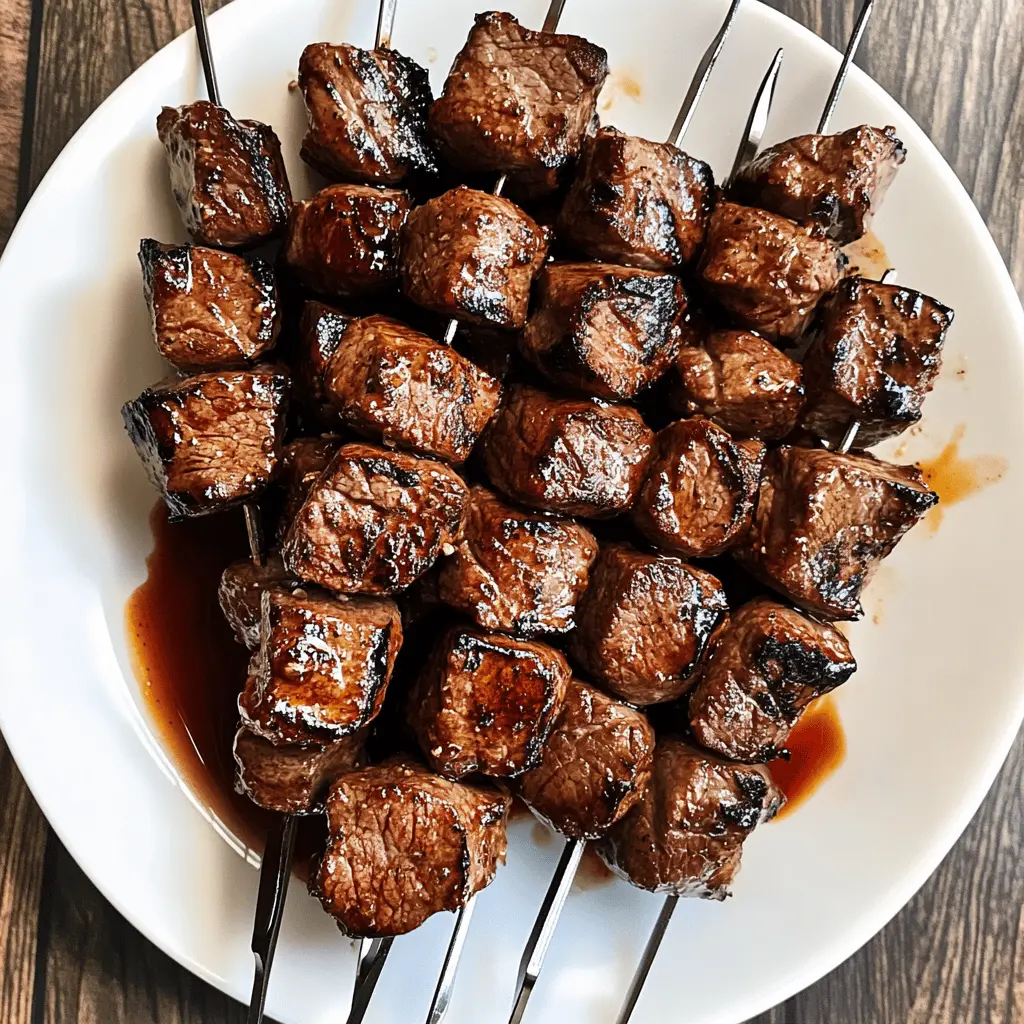 Fire up your grill for these Bourbon and Coke Steak Kabobs! Featuring tender marinated steak, vibrant veggies, and a hint of sweetness, these kabobs are the perfect blend of flavors. Great for summer BBQs, family gatherings, or a tasty weeknight dinner. Don’t forget to save this recipe for your next cookout!